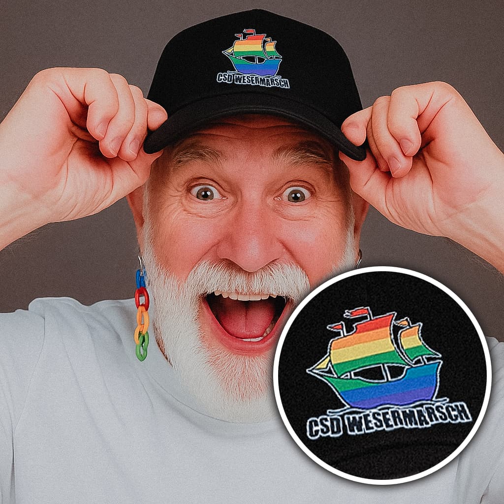 CSD Wesermarsch Pride Baseballkappe - PrideMerch.de - Team Behinderte im Queer Cities e.V.