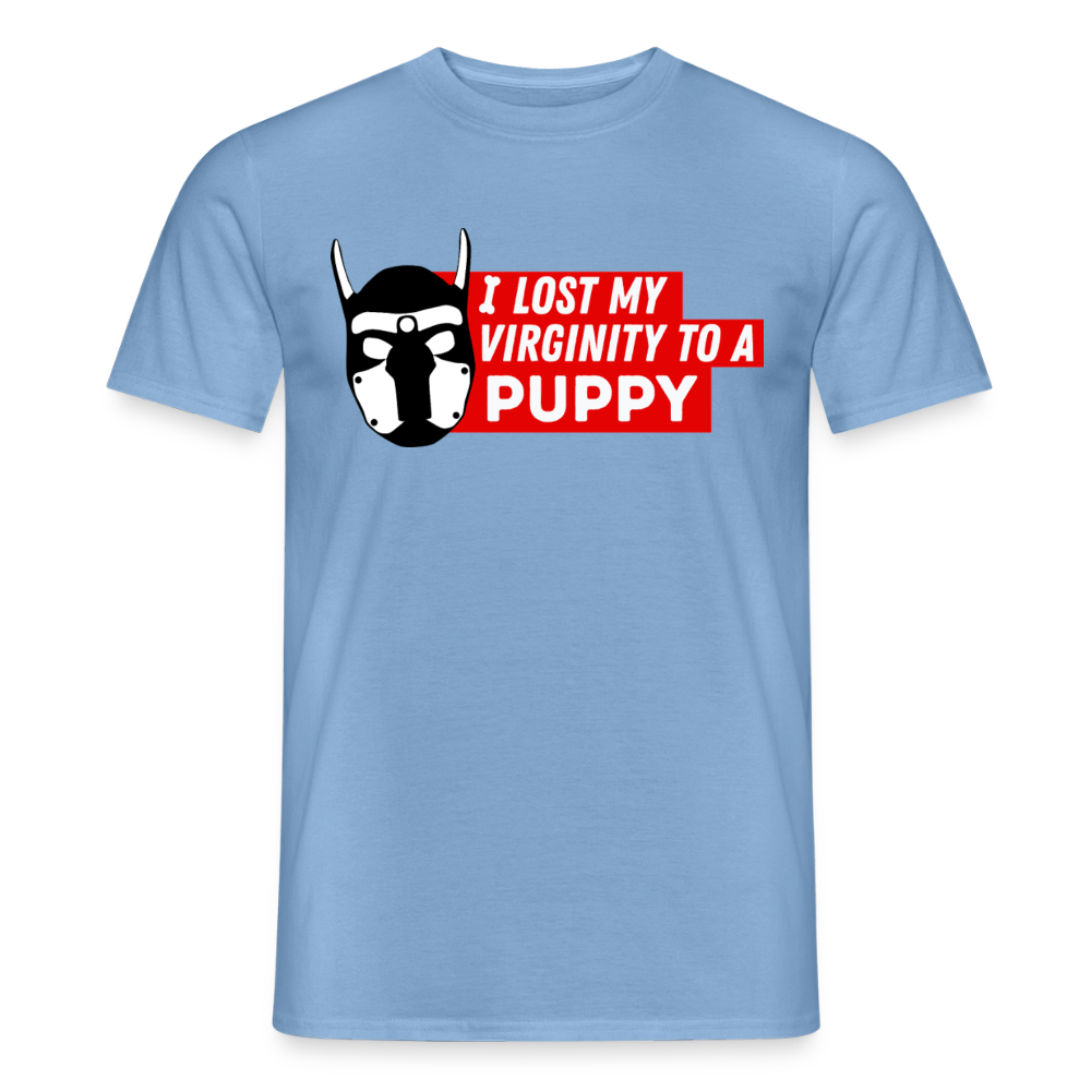 Carolina Blue T-Shirt mit Puppy Kink Statement