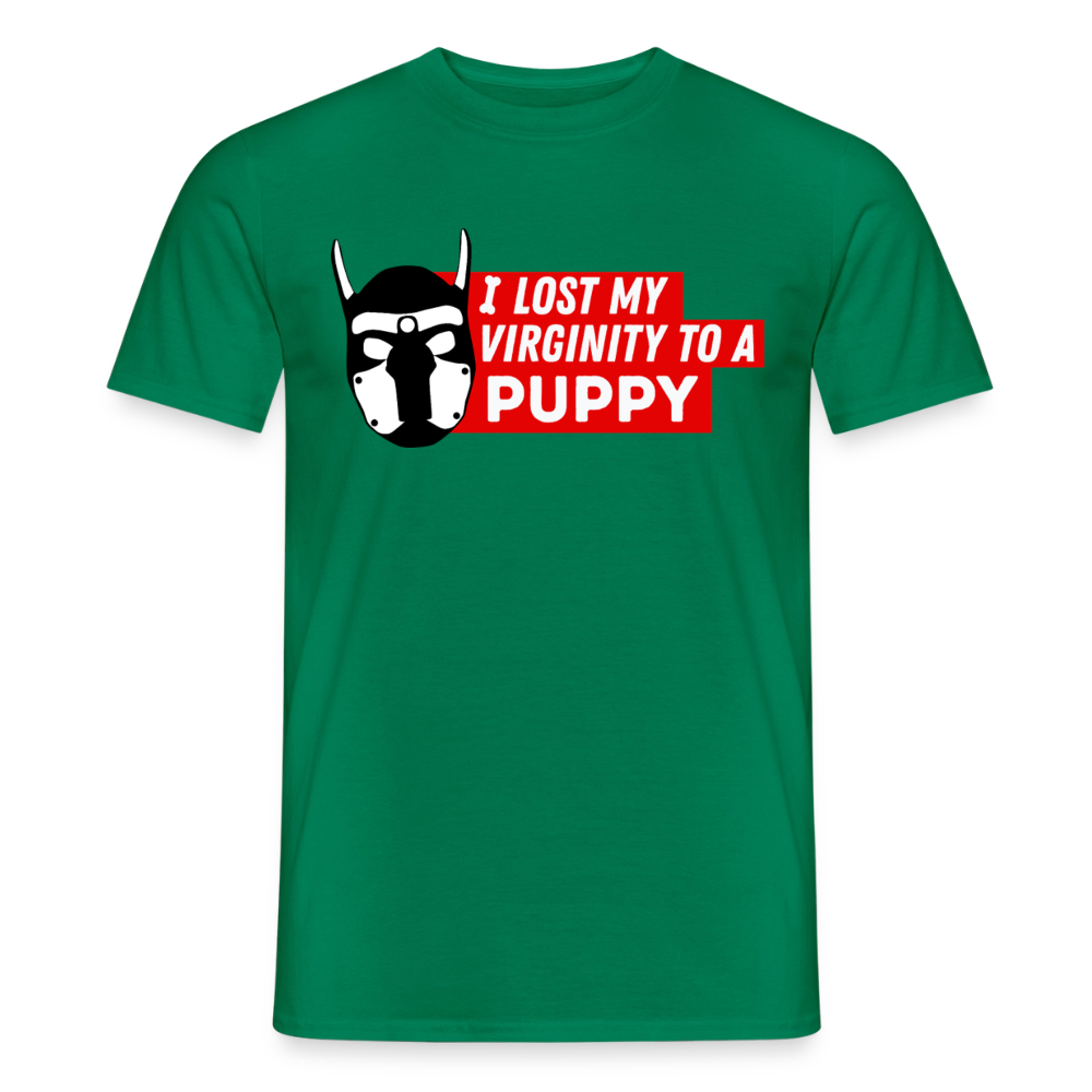 elly Green T-Shirt mit satirischem Puppy Play Motiv