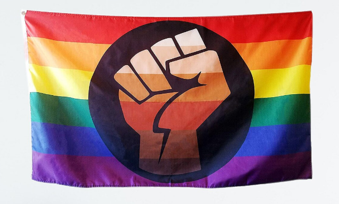 Regenbogen POC Power / People of Color Pride Flag - PrideMerch.de - Team Behinderte im Queer Cities e.V.