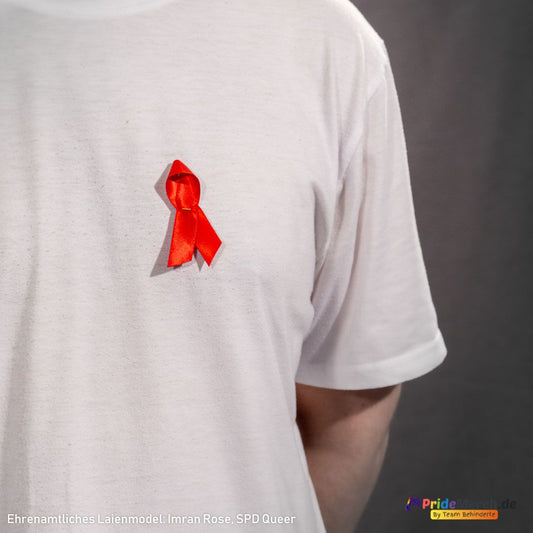 Rote Schleife HIV/AIDS (1 Stück)