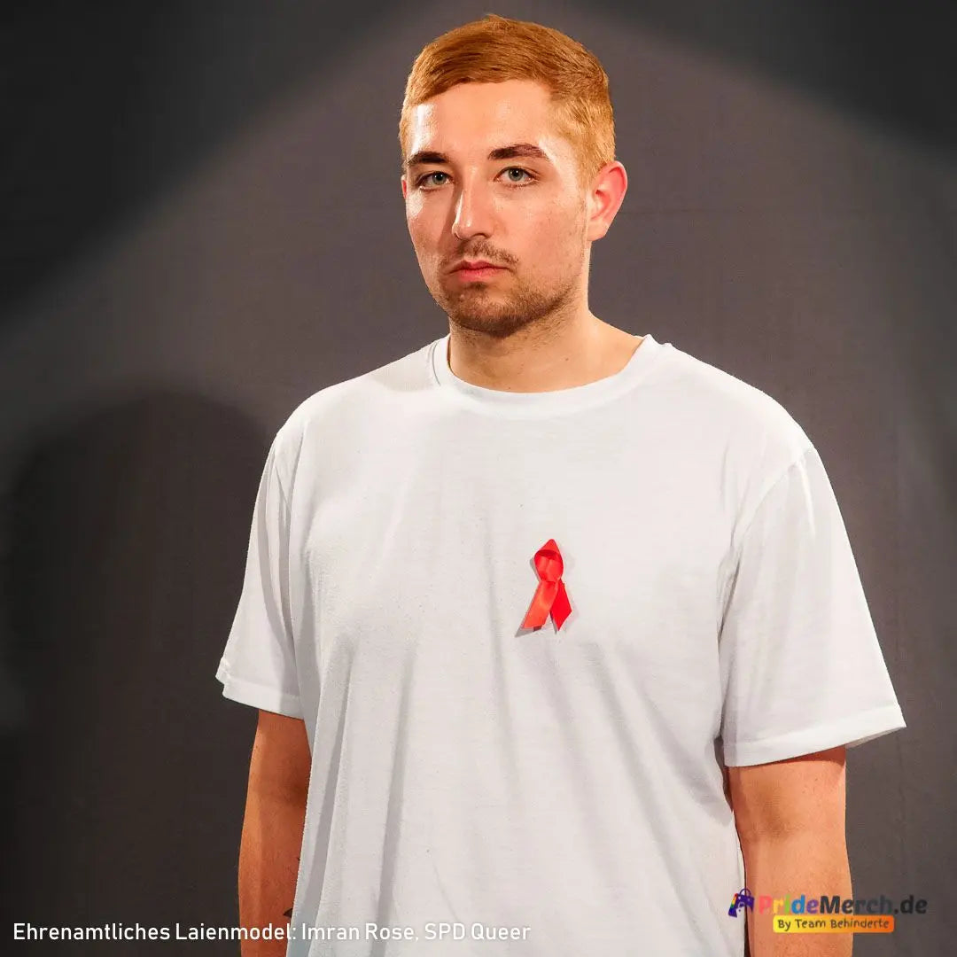 Rote Schleife HIV/AIDS (1.000er Pack) - PrideMerch.de - Team Behinderte im Queer Cities e.V.