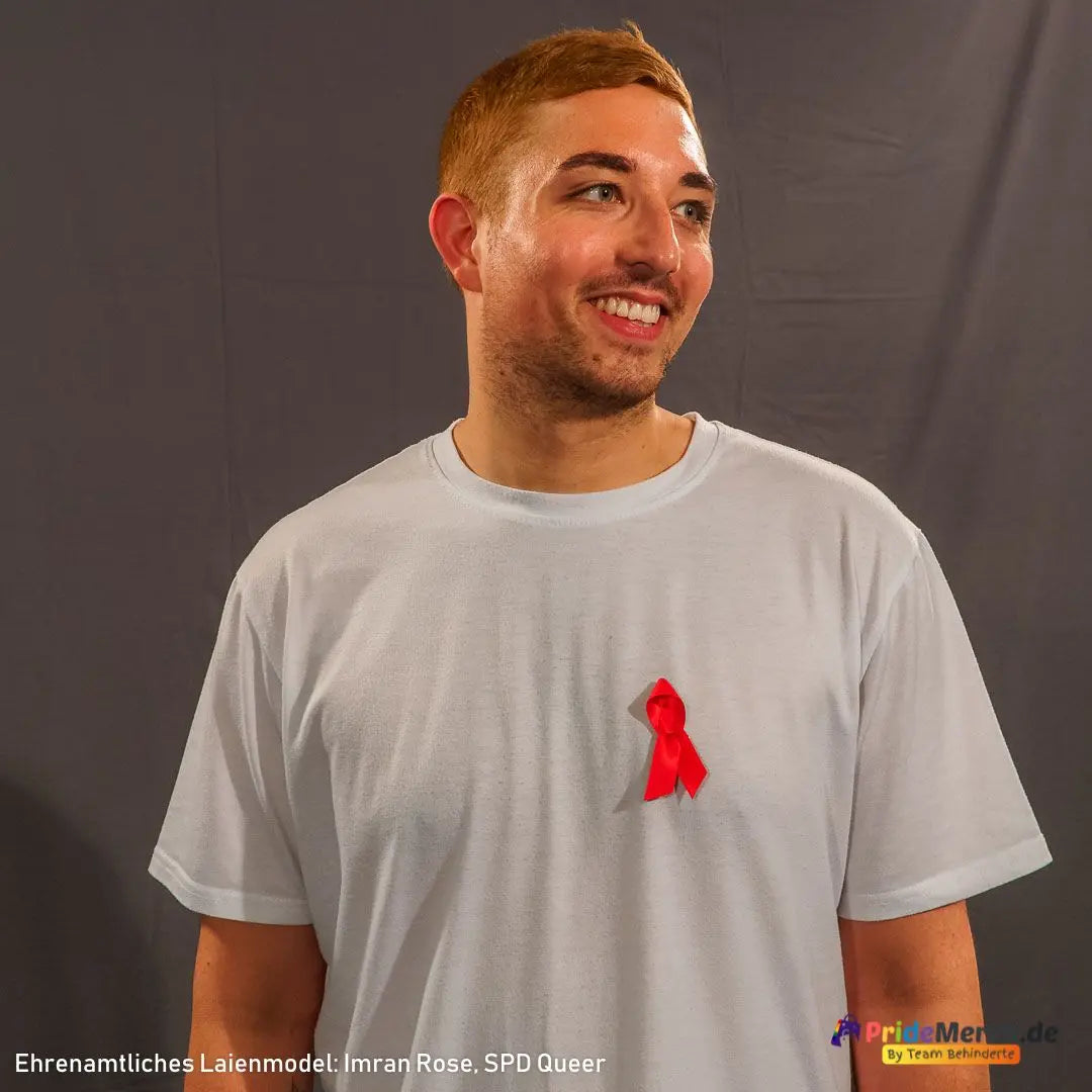 Rote Schleife HIV/AIDS (1.000er Pack) - PrideMerch.de - Team Behinderte im Queer Cities e.V.