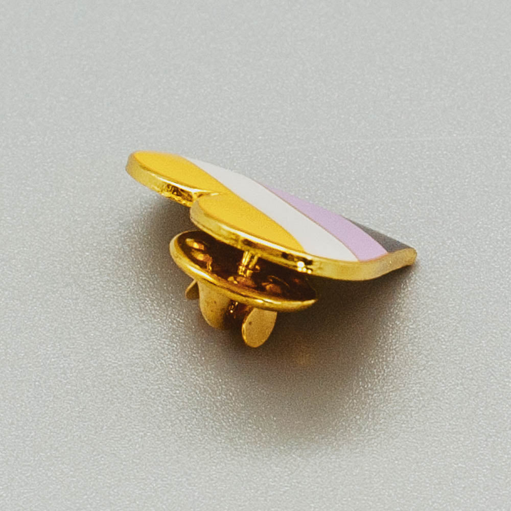 Non Binary Herz Pride-Pin / Non-Binary-Herz-Anstecker