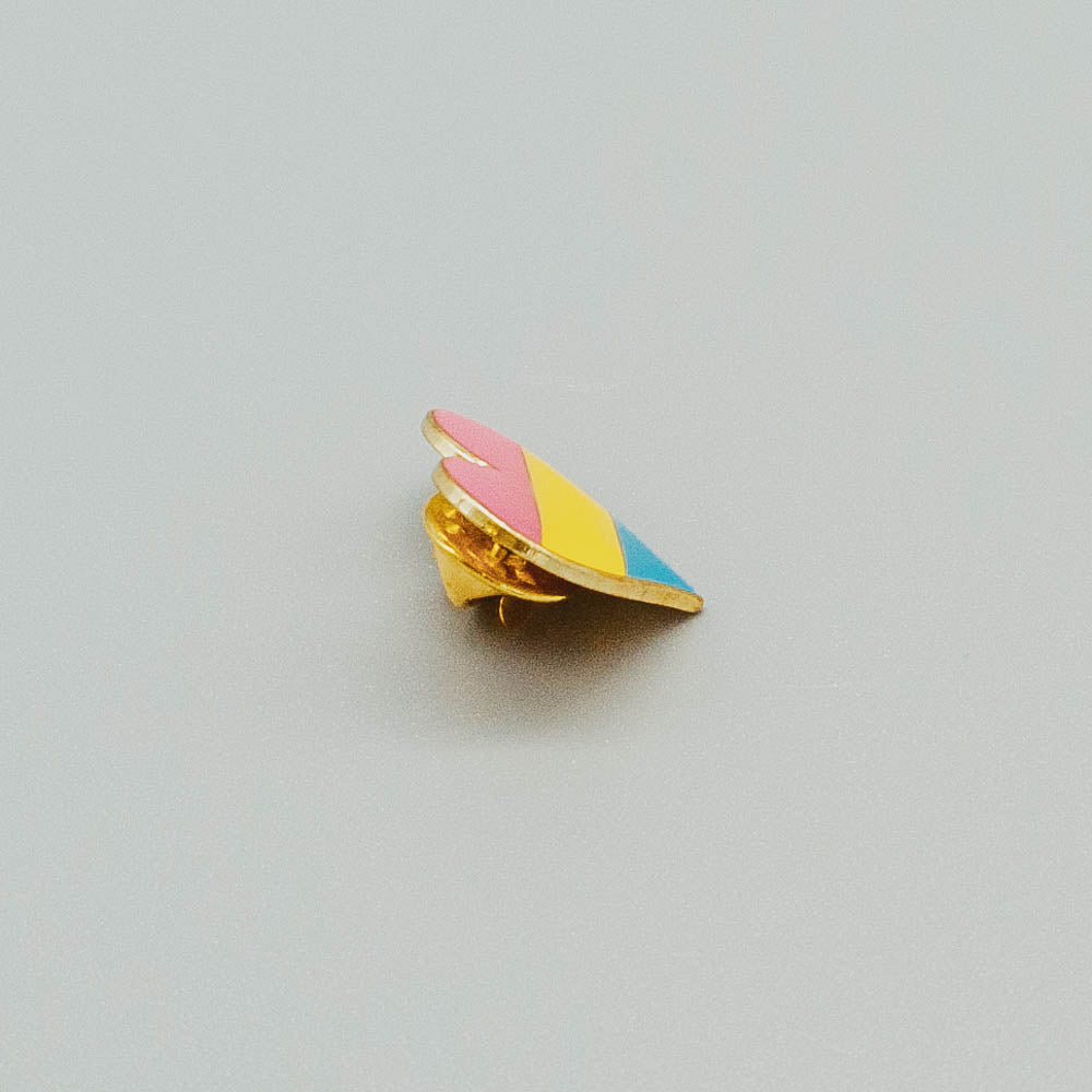 Pansexuell Herz Pride-Pin / Pan-sexual-Herz-Anstecker