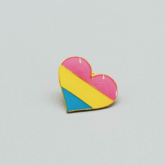 Pansexuell Herz Pride-Pin / Pan-sexual-Herz-Anstecker