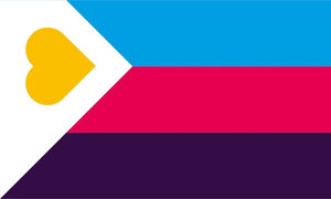 Polyamorie-Flagge (New Tricolor, 2022)