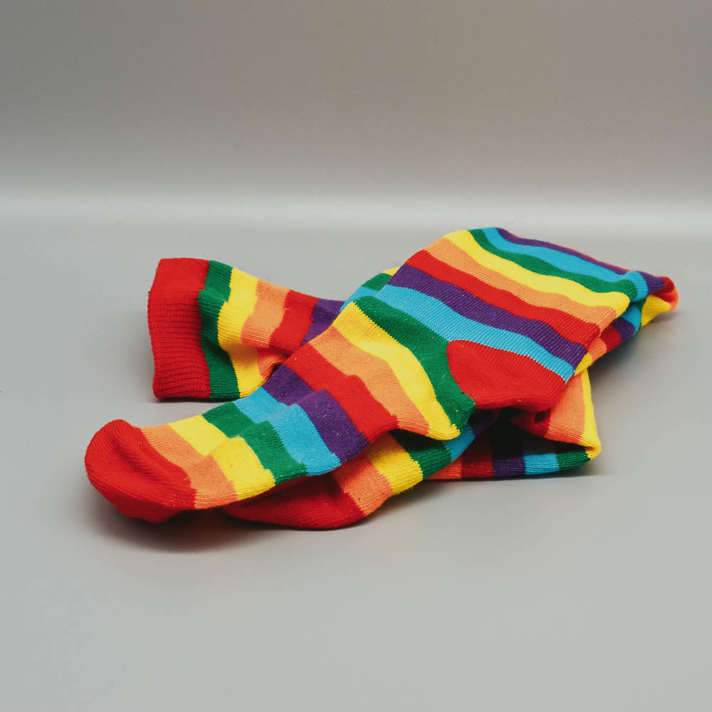 Pride Socks - Regenbogen Kniestrümpfe lang - PrideMerch.de - Team Behinderte im Queer Cities e.V.