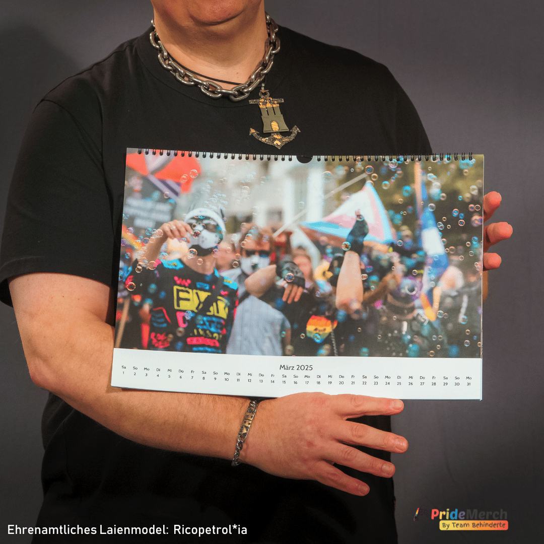 Pride Kalender 2025 vom CSD Bremen - PrideMerch.de - Team Behinderte im Queer Cities e.V.