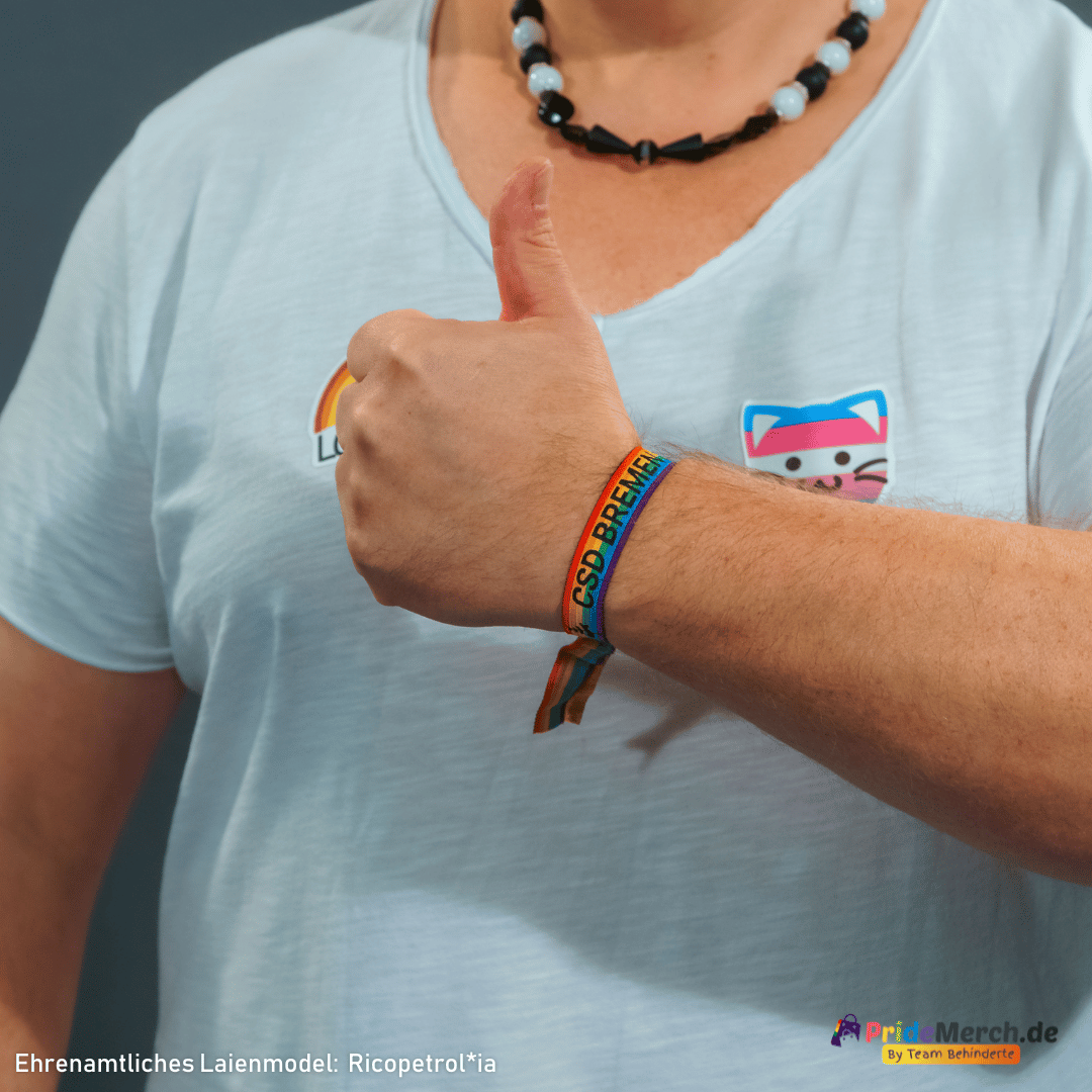 Pride-Armband des CSD Bremen 🌈 (Stoffarmband)