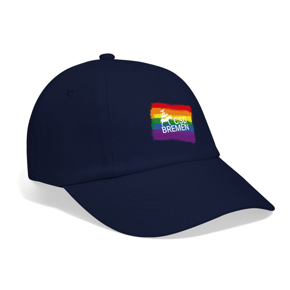 Baseball Cap CSD Bremen auf Regenbogen - Blau/Blau