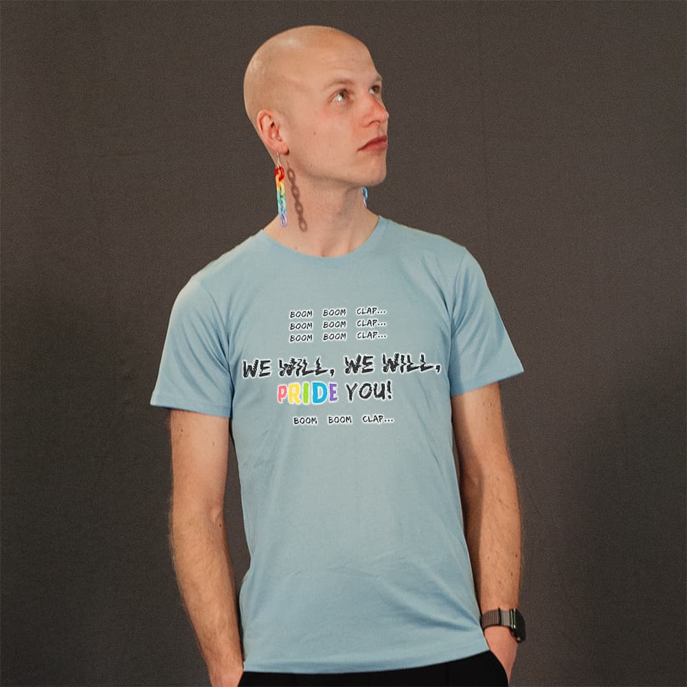 We Will PRIDE You! - Dein Pride T-Shirt (schwarze-schrift)